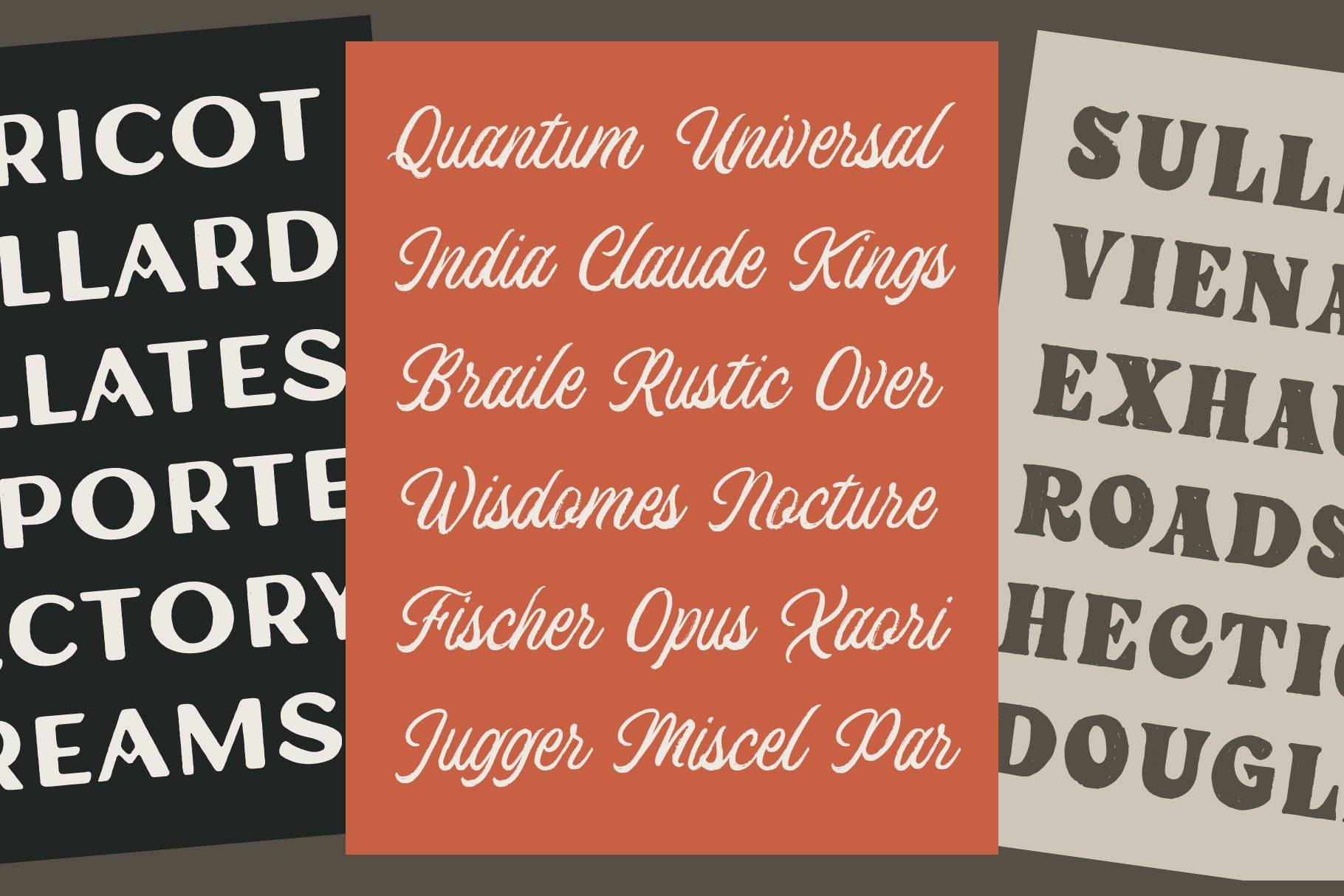 Windsore - Hand Crafted Font Trio