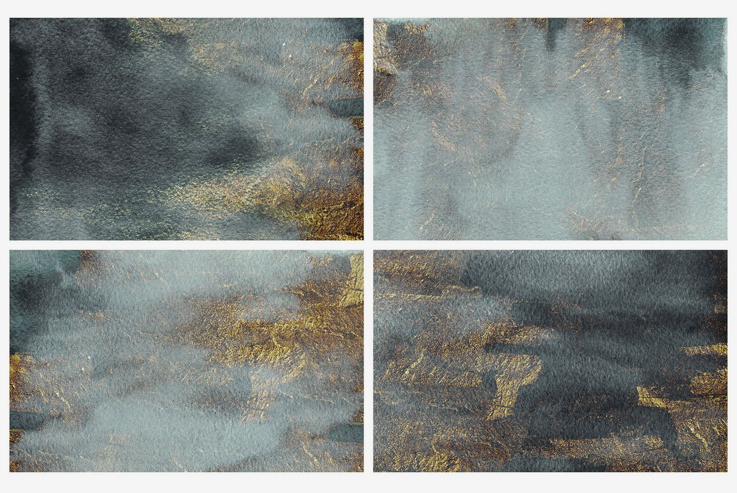 Black & Gold Watercolor Backgrounds
