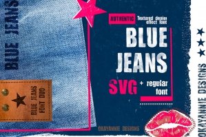 Blue Jeans SVG and Regular Font