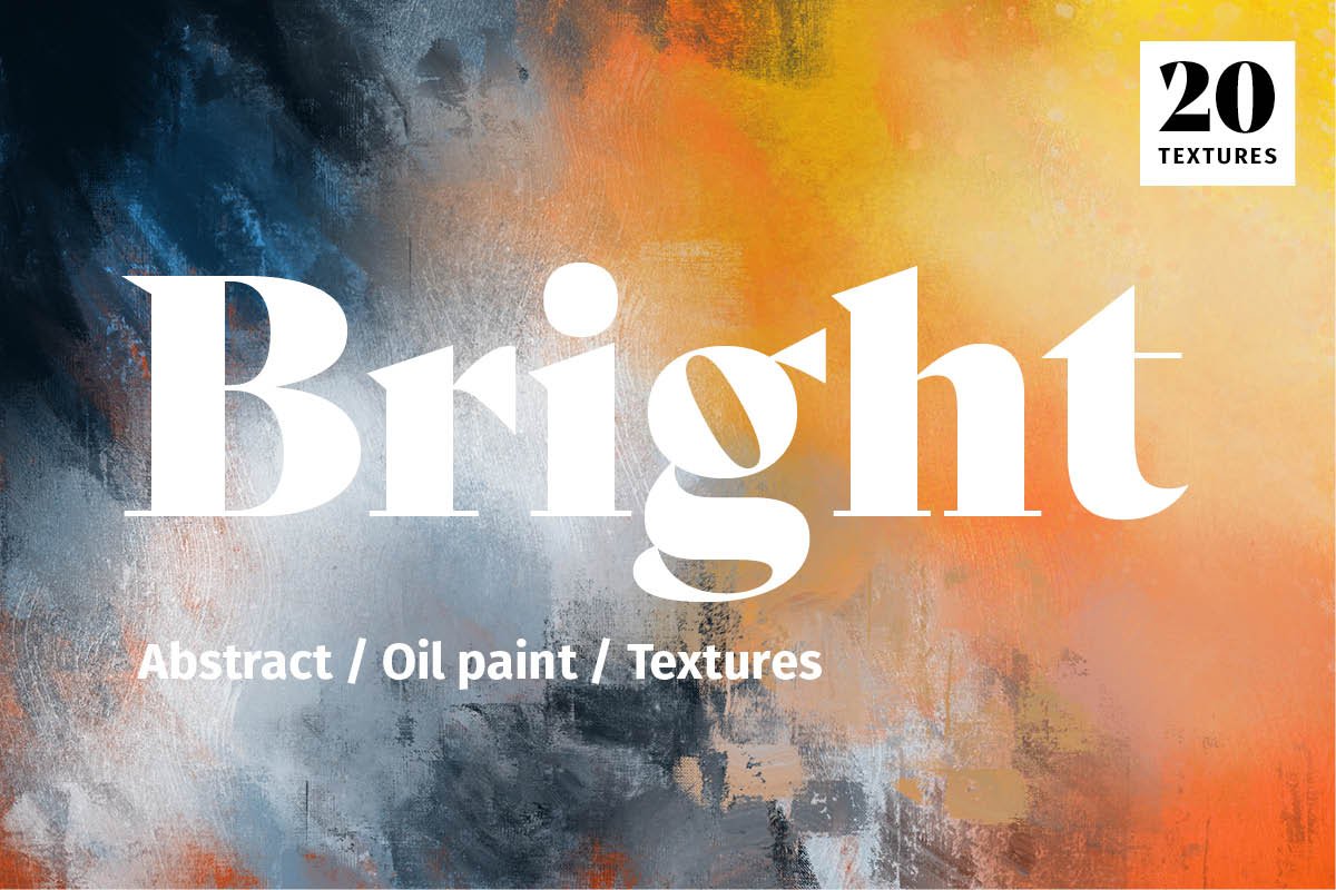 Bright Abstract Oil Paint Textures