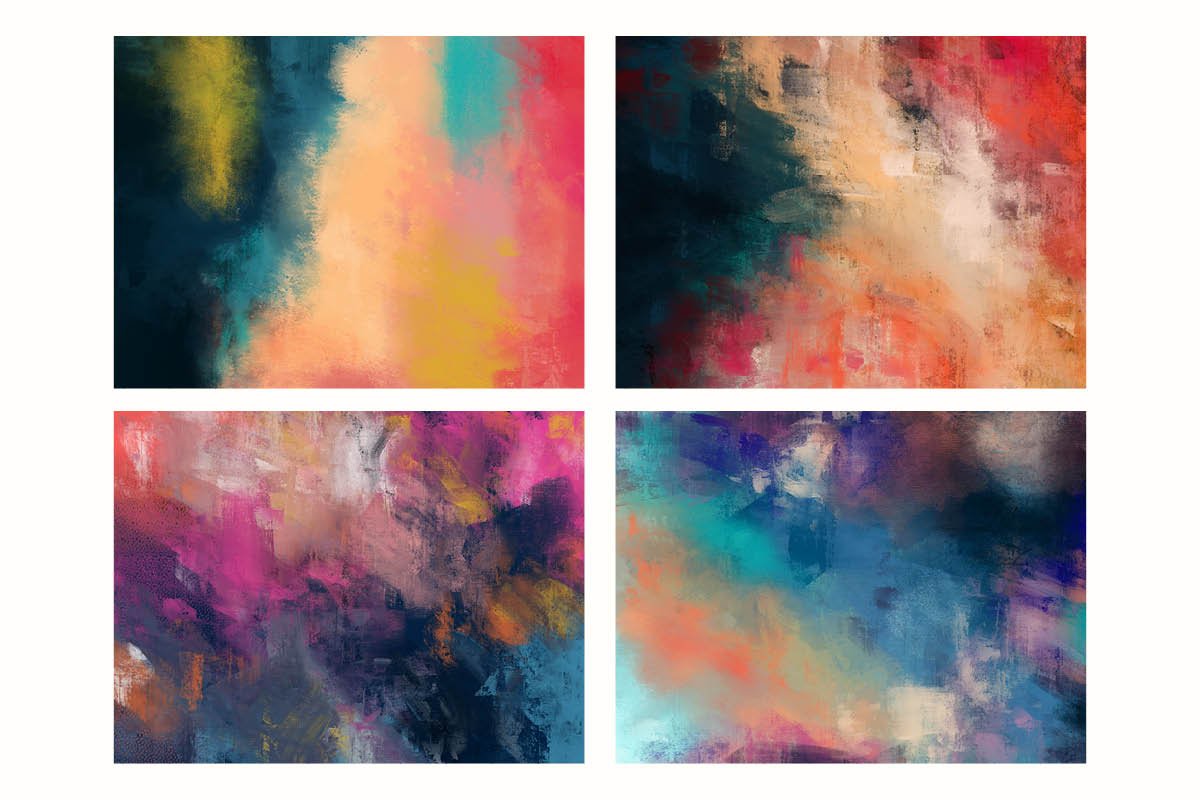 Bright Abstract Oil Paint Textures