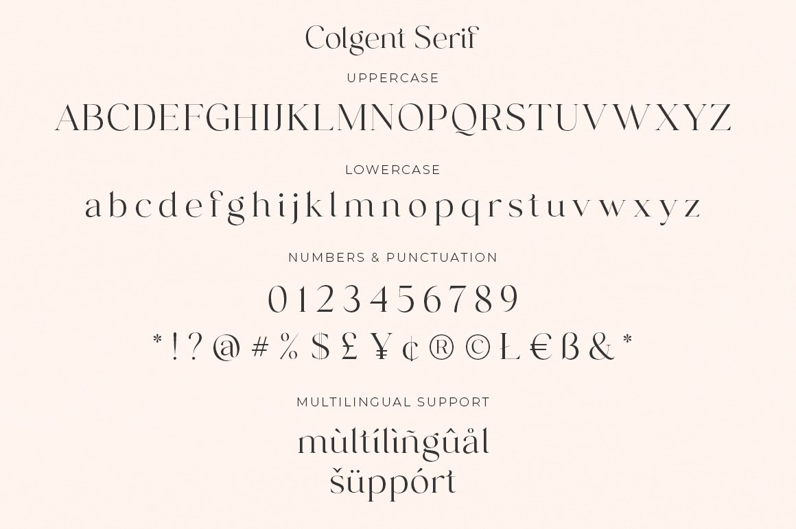 Colgent - Elegant Serif Typeface