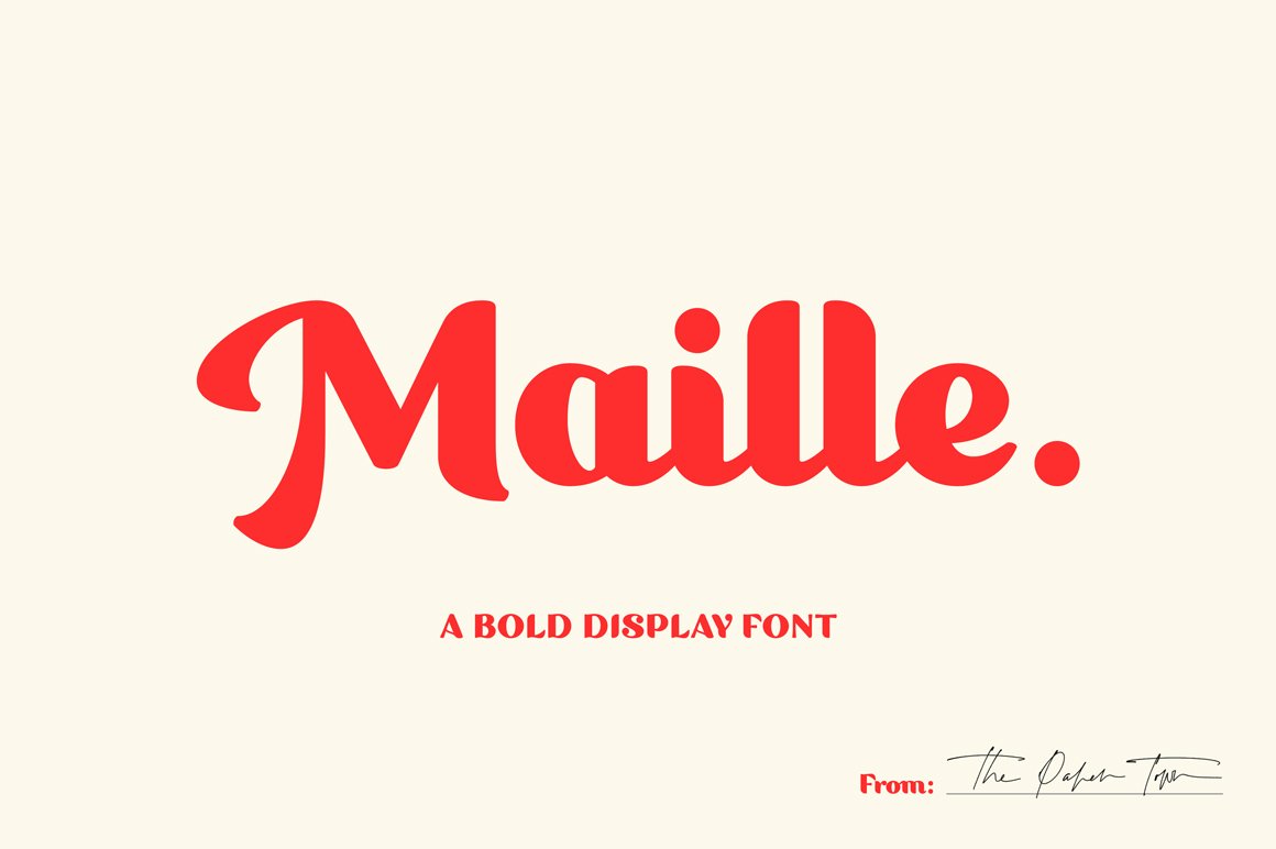 Maille - Bold Display Font