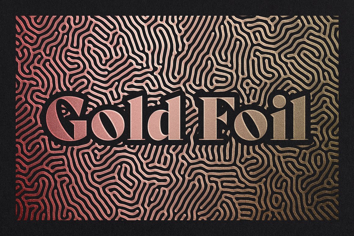 Metallic Foil Logo Mockup