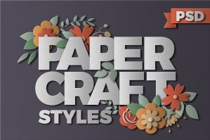 PaperCraft Photoshop Styles