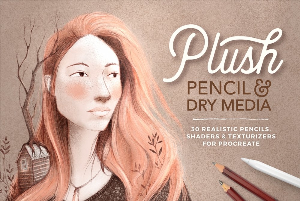 Pencil & Dry Media Brushes For Procreate