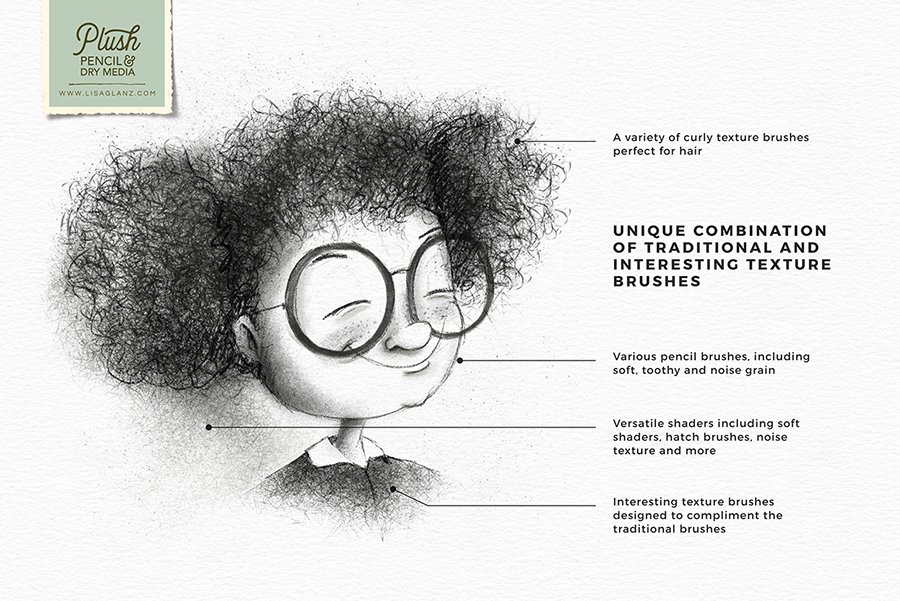Pencil & Dry Media Brushes For Procreate