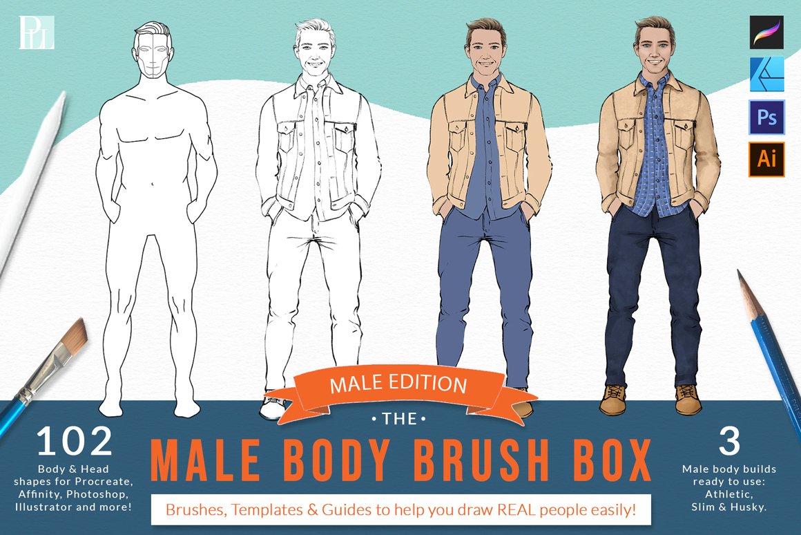 The Male Body Brush Box
