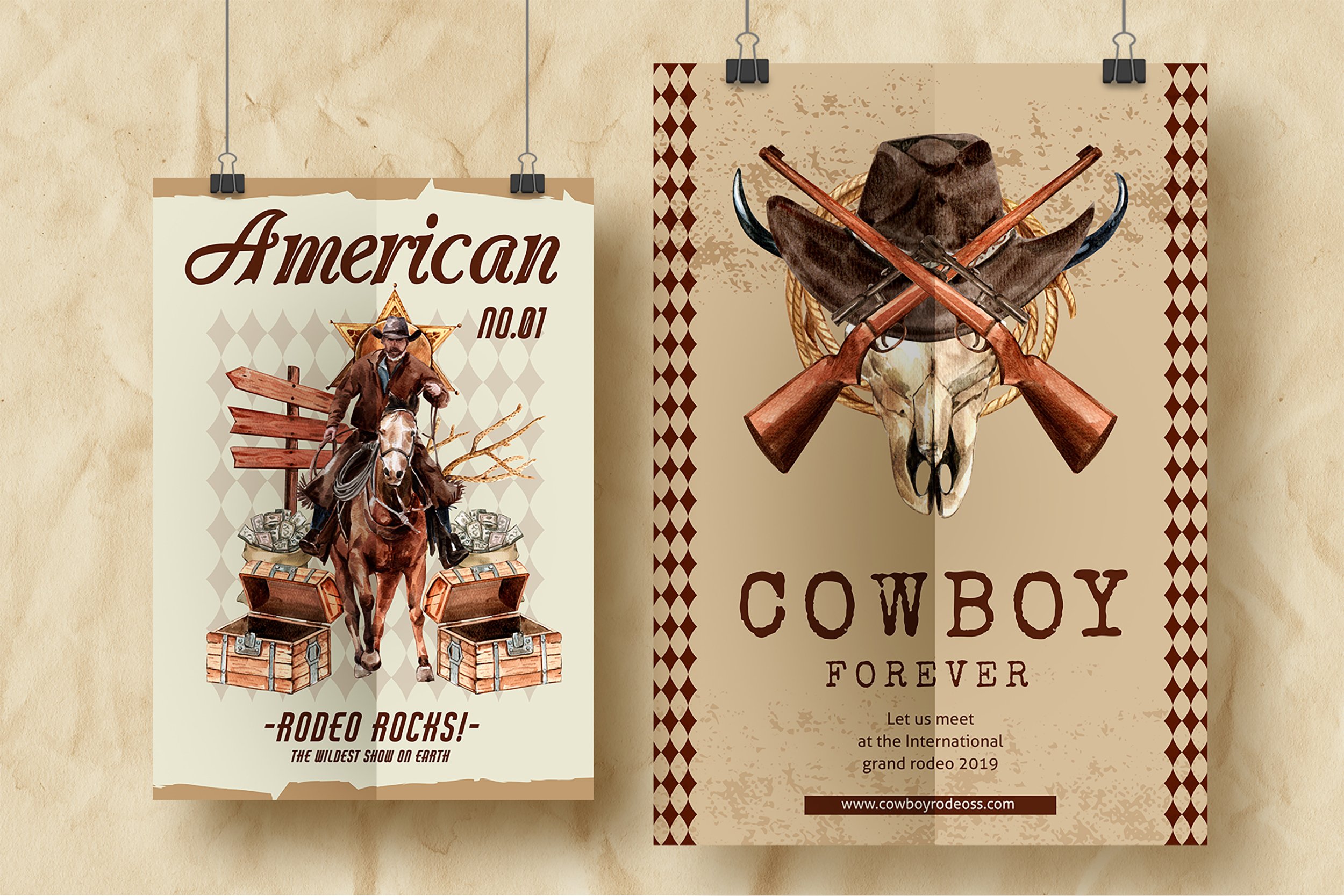The Story of Cowboy Hero Watercolors Set