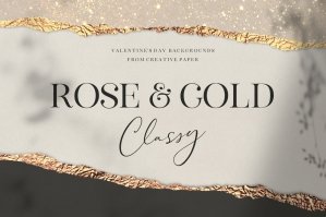 Valentine's Day Rose Gold Backgrounds