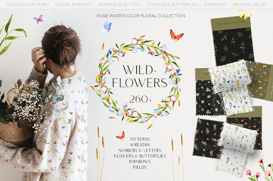 Wildflowers Watercolor Collection