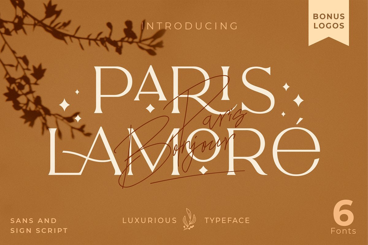 The Paris Lamore Duo Typeface + Logo