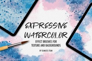Expressive Watercolor Brushes for Procreate