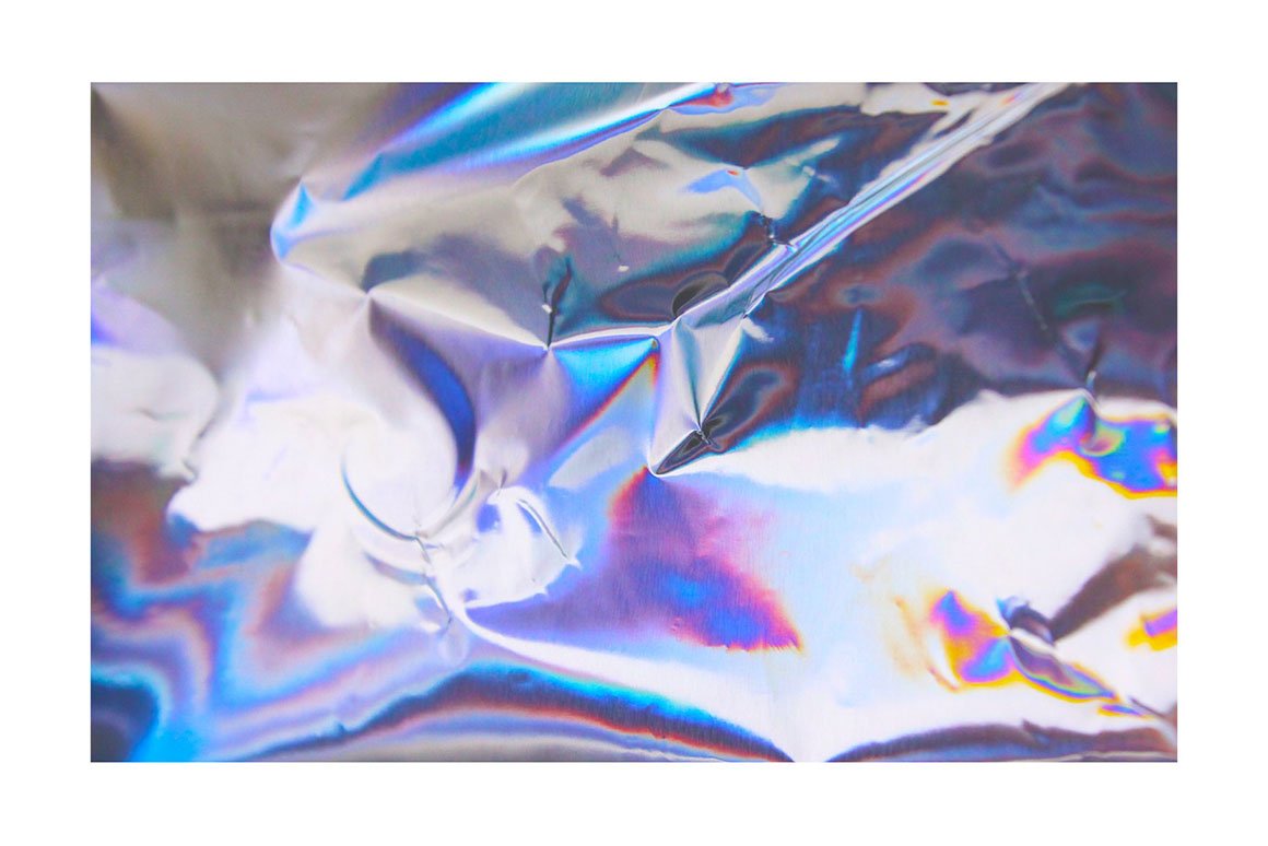 90 Holographic Crumpled Foil Textures