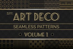 Art Deco Seamless Patterns Volume One