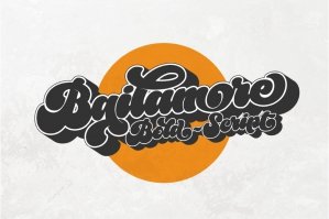 Bailamore - Bold Retro Script Font