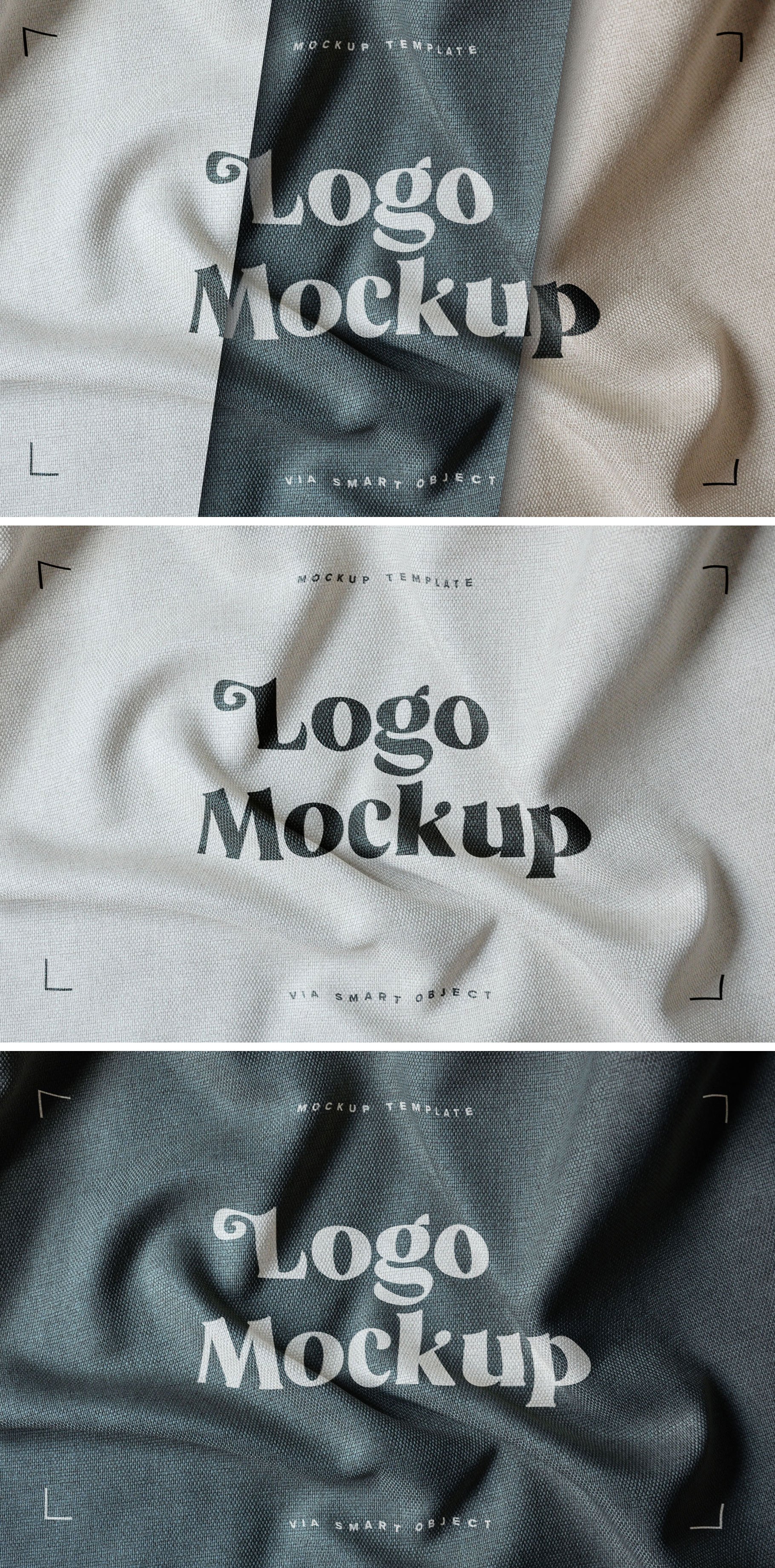 Fabric Print Logo Mockup Set