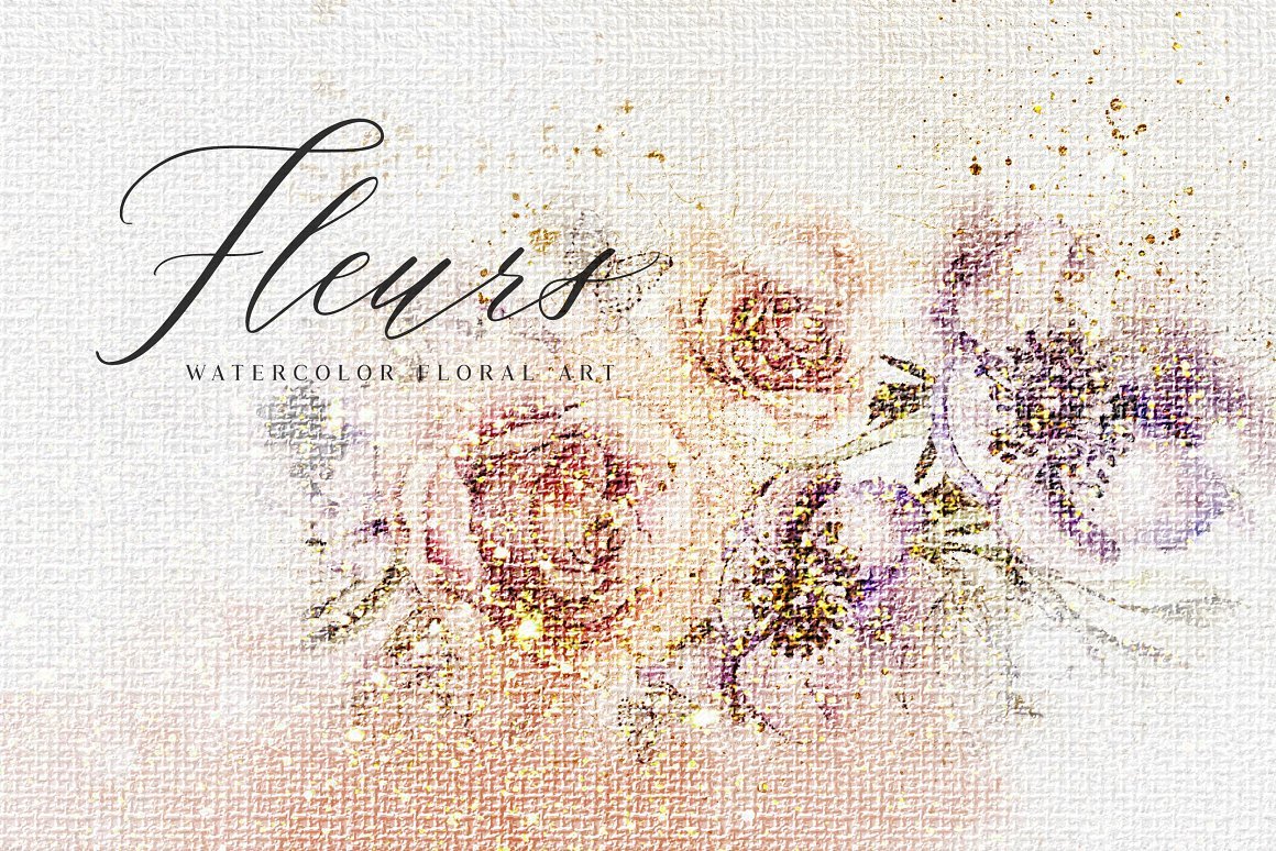 Floral & Canvas Texture