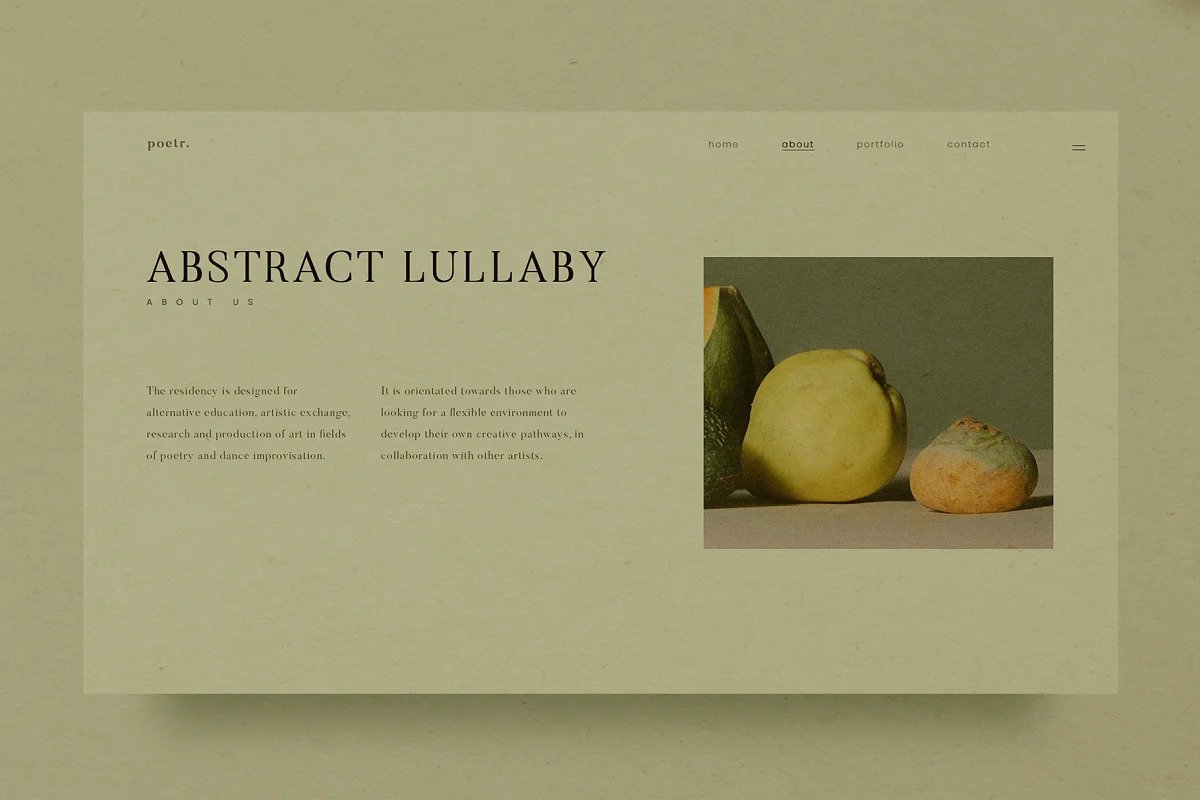 Lullaby UI Website Portfolio
