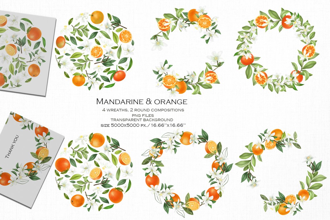 Mandarine and Orange
