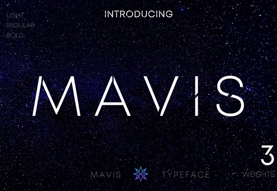 Mavis Sans - Futuristic Font Typeface