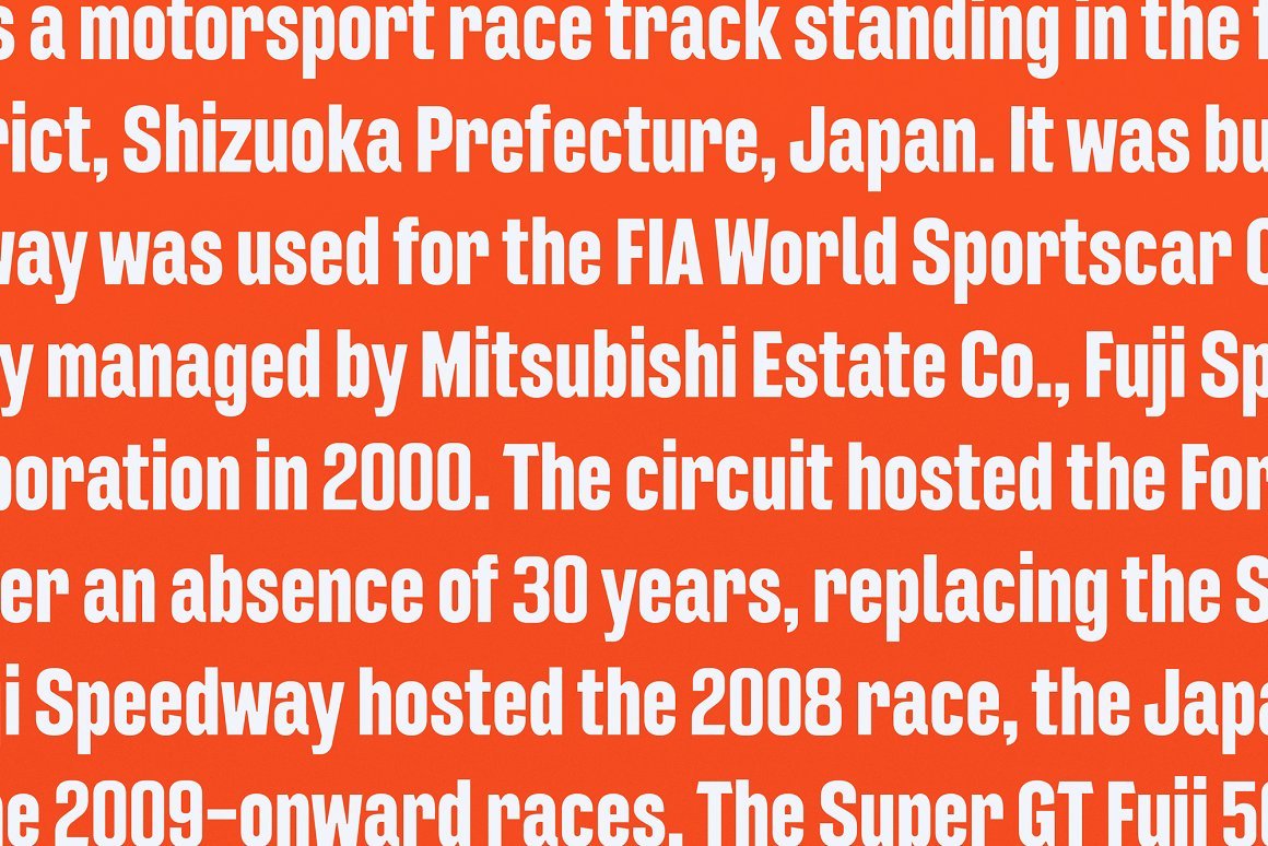 Motorsport Typeface - Intensa Font Family