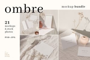 Ombre - Frame and Stationery Mockups