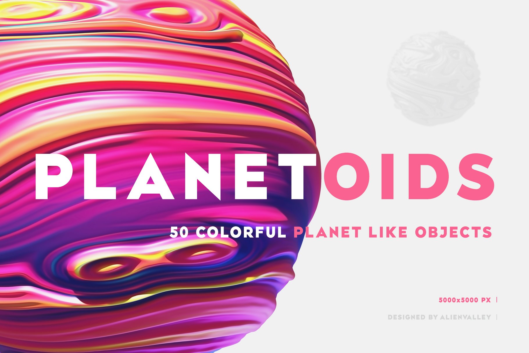 Planetoids - 50 Decorative Objects
