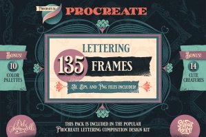 Procreate Frame Stamp Pack