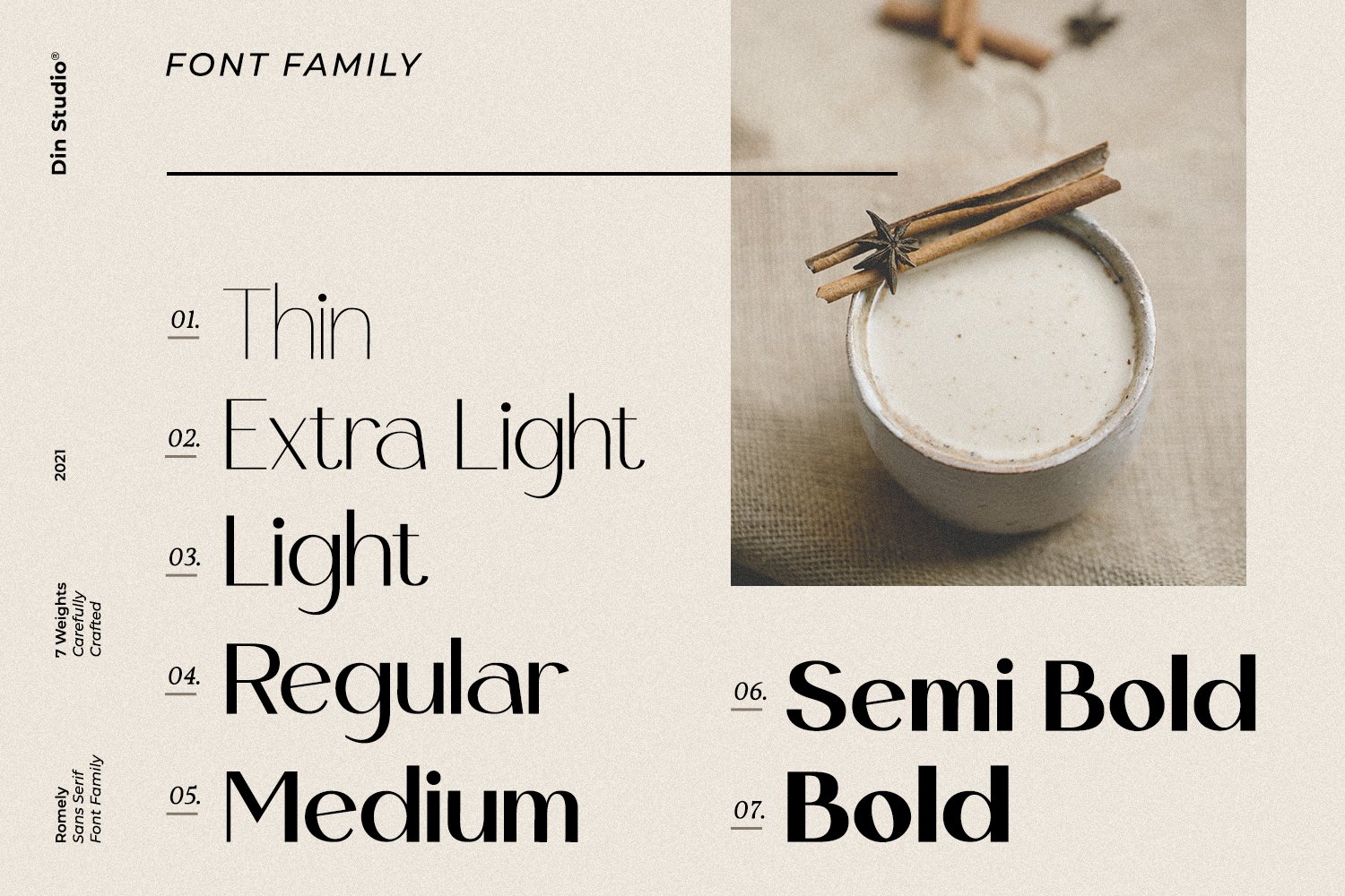 Romely - Sans Serif Font Family