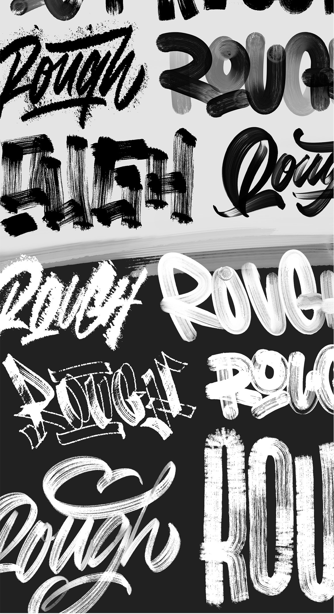 RoughPack 2 – Texture Brushes for Procreate