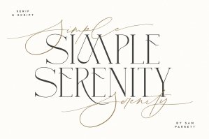 Simple Serenity Serif & Script