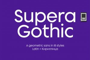 Supera Gothic Type Family