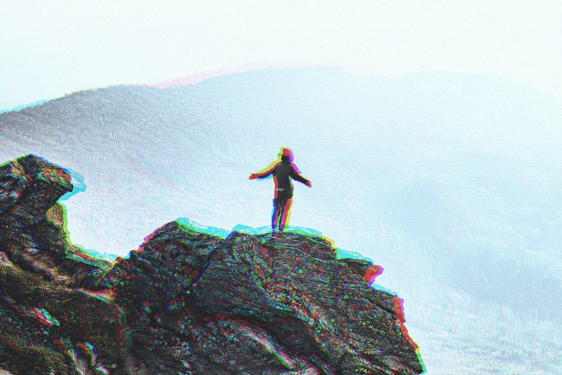 VHS Glitch Effect for Photoshop