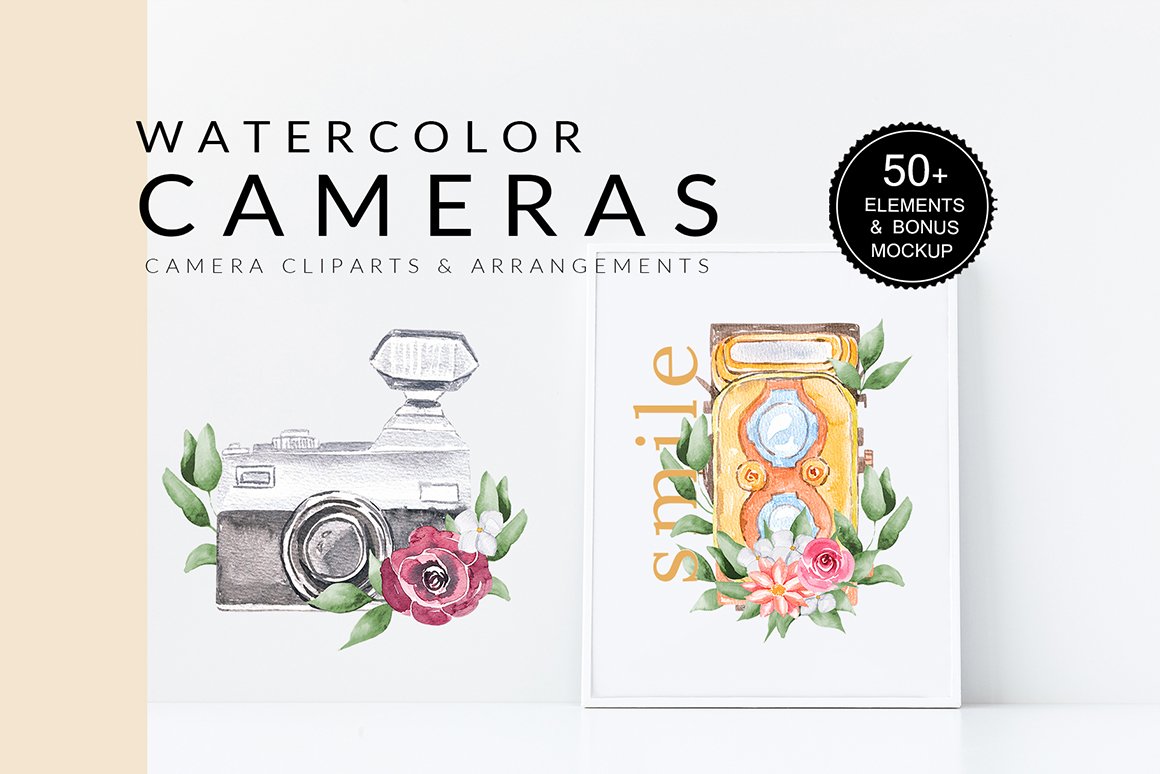 Watercolor Cameras Collection
