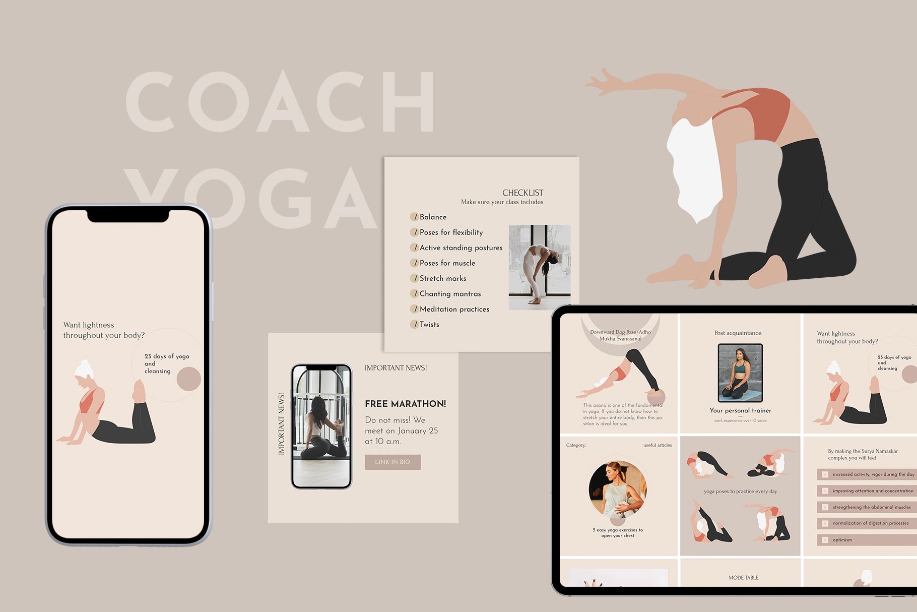 Yoga Templates for Coaches