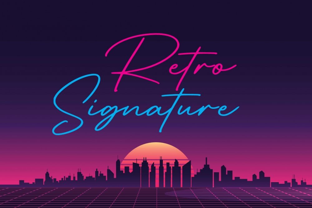 Retro Signature
