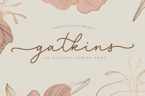 Gatkins - Luxury Script Font