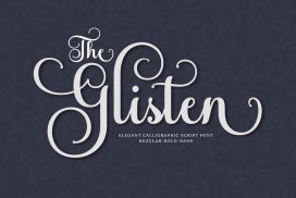 The Glisten Script - Design Cuts