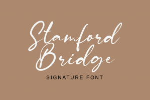 Stamford Bridge Signature Font