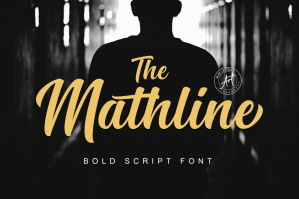 Mathline Bold Script Font