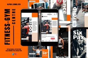 Fitness & Gym Stories Post Social Media