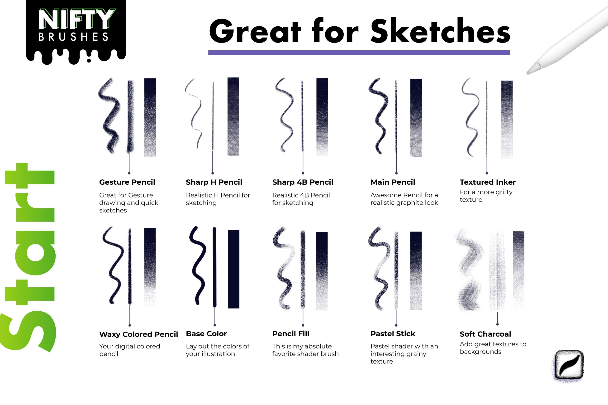 23 Nifty Brushes for Procreate