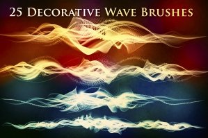 25 Decorative Wave Brushes