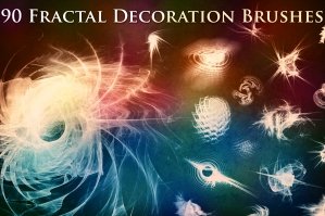 90 Fractal Decoration Brushes