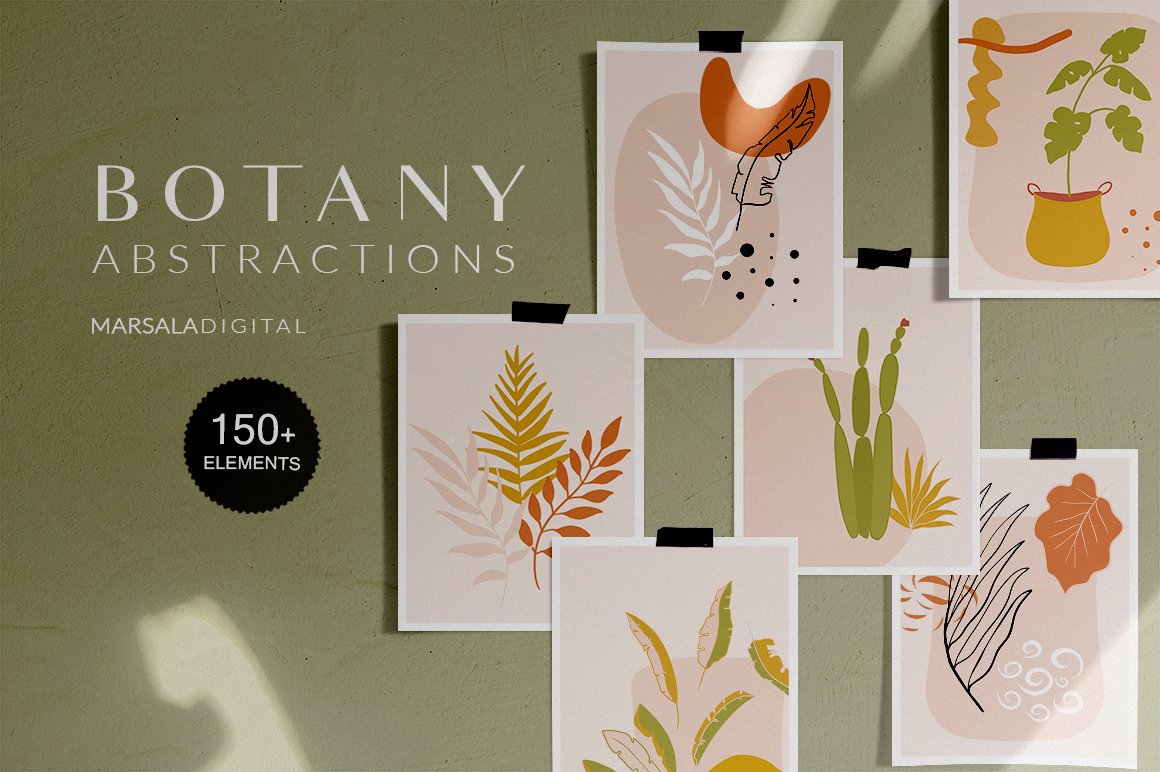 Abstract Botany Collection