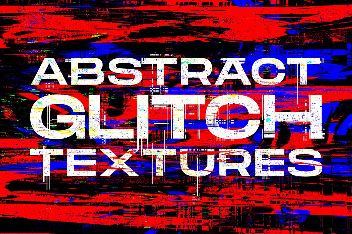 Abstract Glitch Art Textures