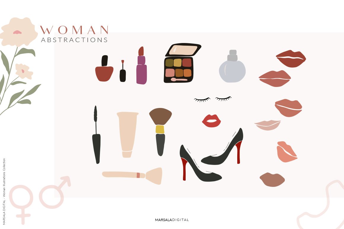 Abstract Women Illustrations Collection V1