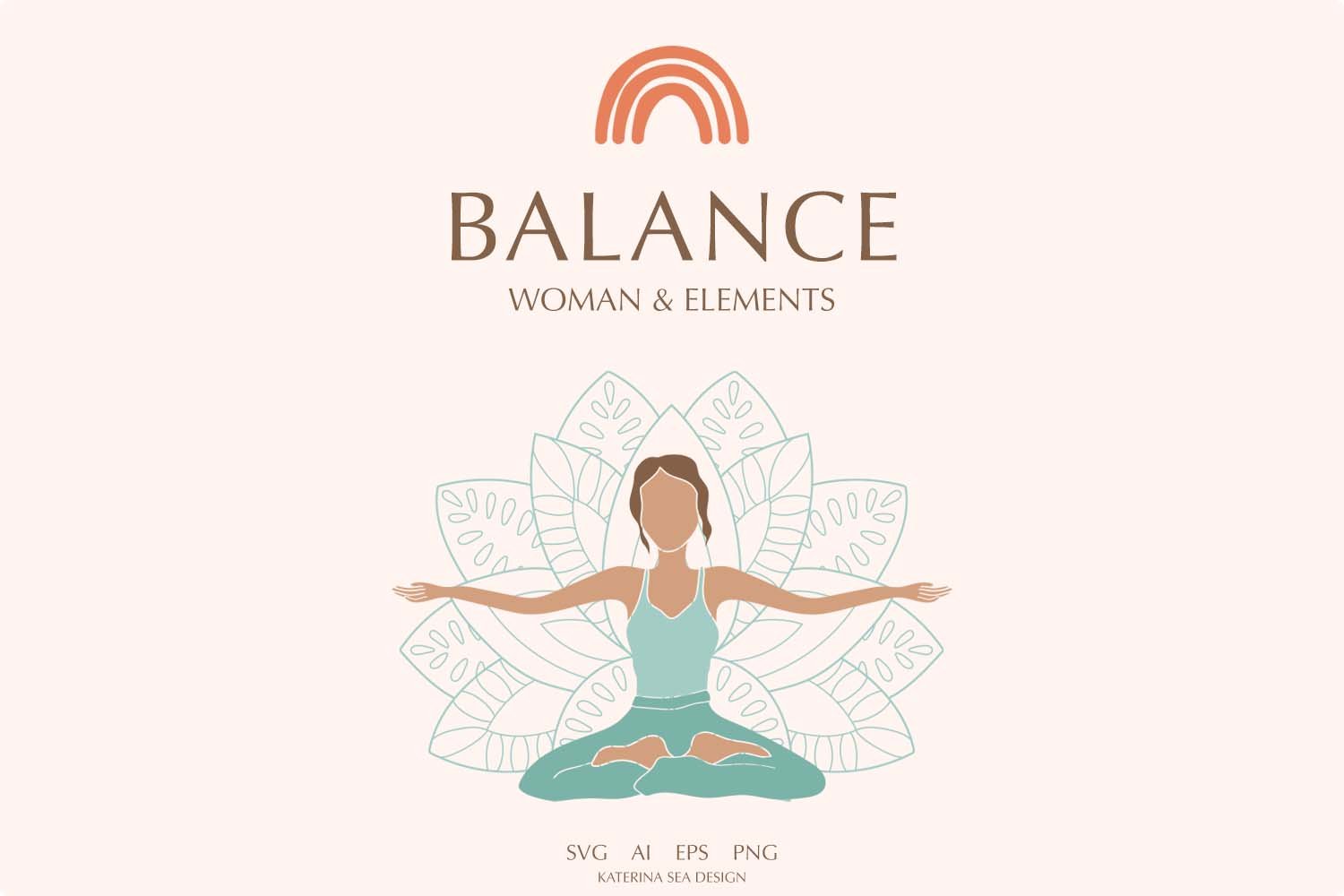 Balance - Abstract Woman & Elements