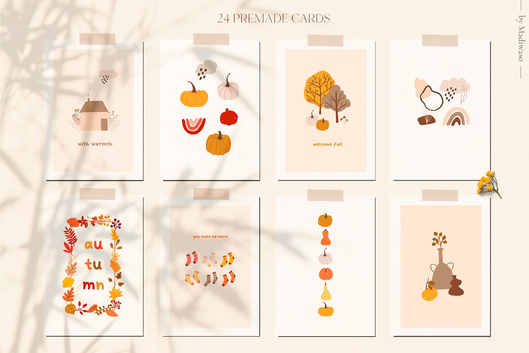 Autumn Cozy Fall Season Graphic Set